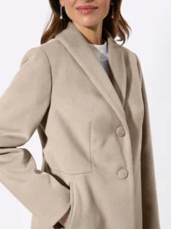 Longjacke mit Schalkragen