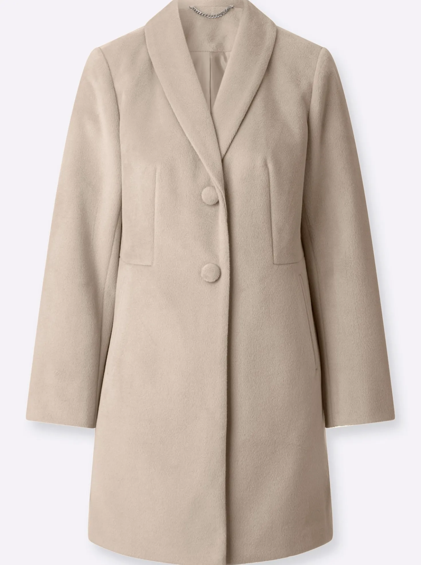 Longjacke mit Schalkragen
