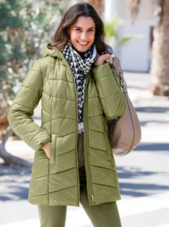 Longjacke mit Steppmuster