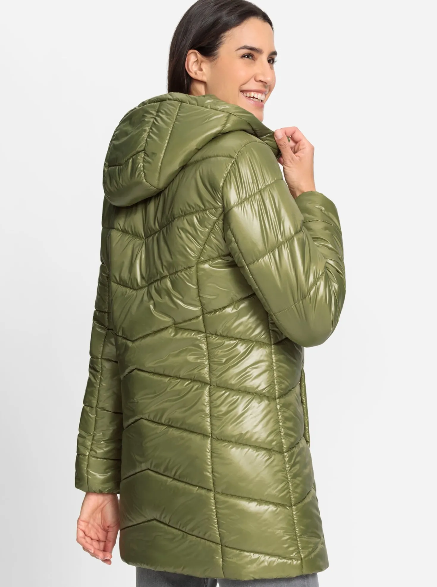 Longjacke mit Steppmuster