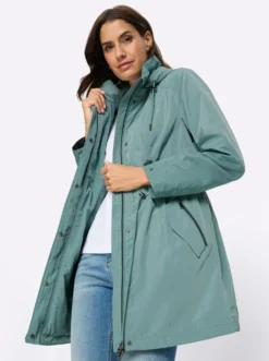Longjacke mit 2-Wege-Reißverschluss