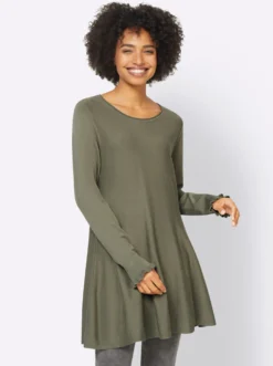 Longpullover in leicht ausgestellter Form