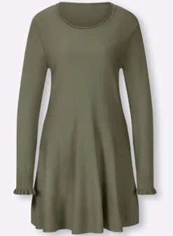 Longpullover in leicht ausgestellter Form