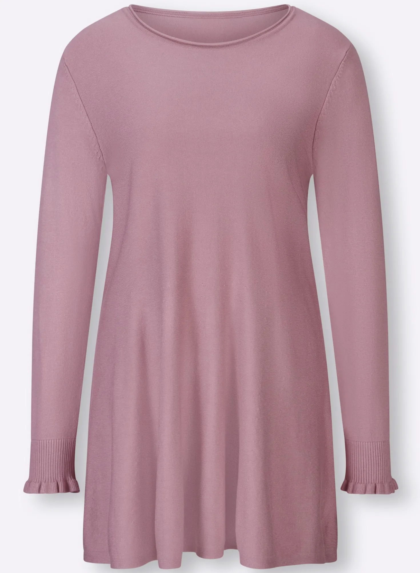 Longpullover in leicht ausgestellter Form