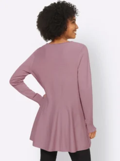 Longpullover in leicht ausgestellter Form