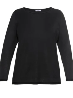 Longpullover mit Leinenanteil