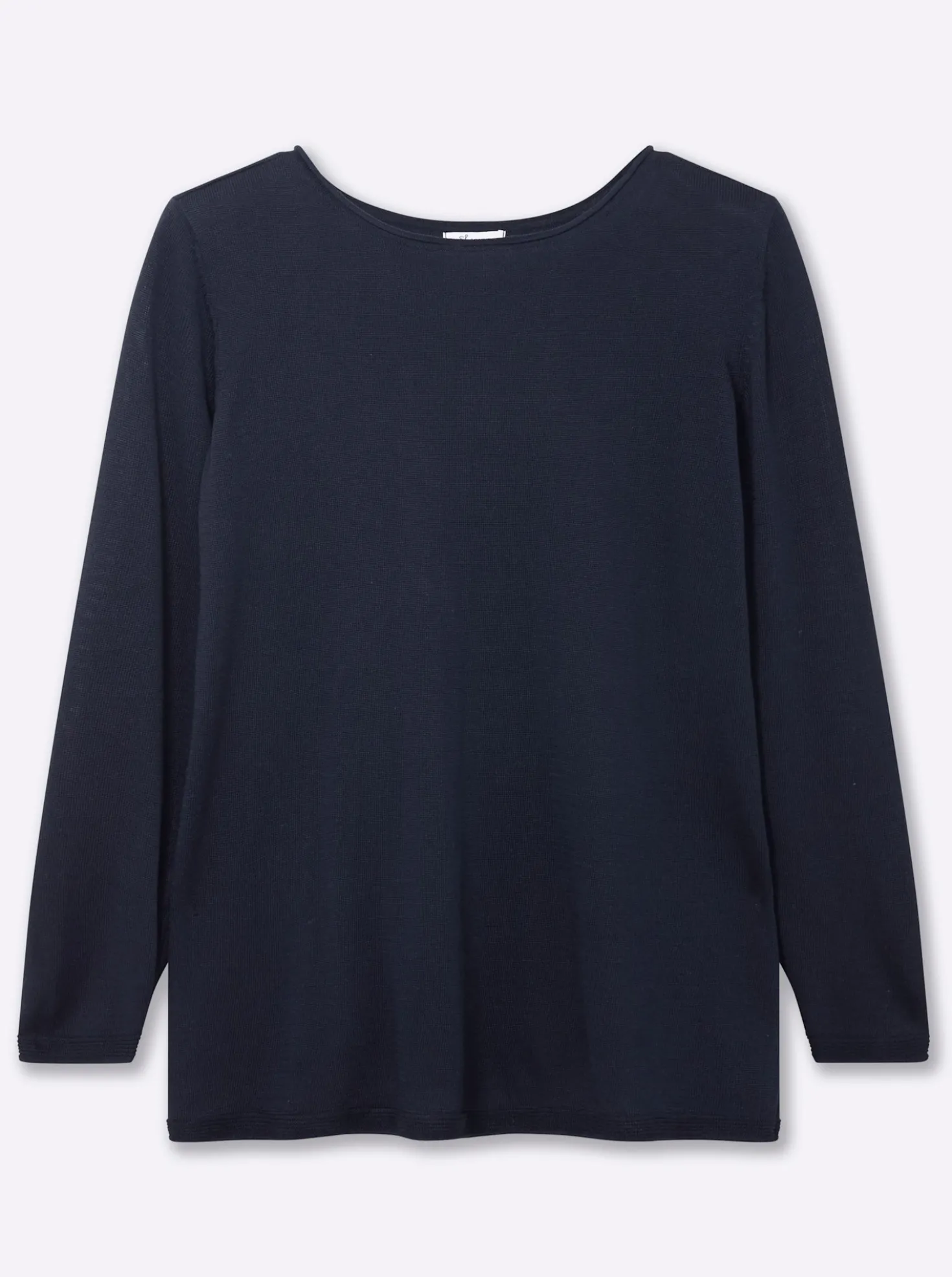Longpullover mit Leinenanteil