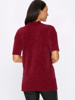 Longpullover mit Stehkragen