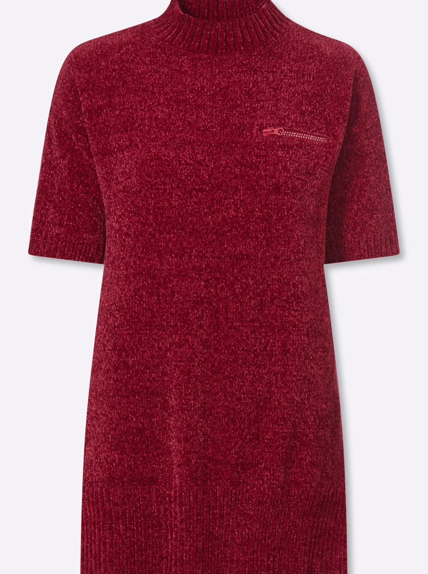 Longpullover mit Stehkragen
