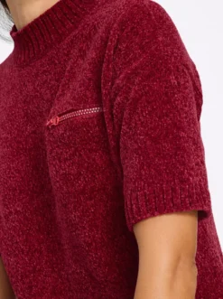 Longpullover mit Stehkragen