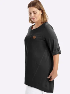 Longshirt in kaschierender A-Linie