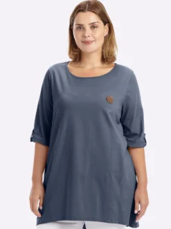Longshirt in kaschierender A-Linie