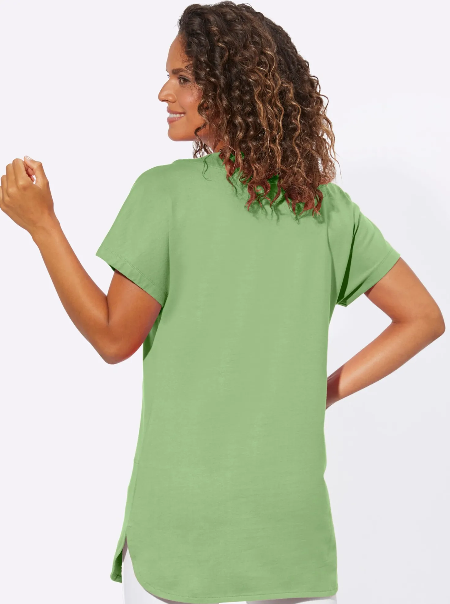 Longshirt in Sweat-Qualität