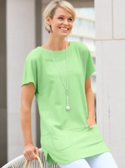 Longshirt in Sweat-Qualität