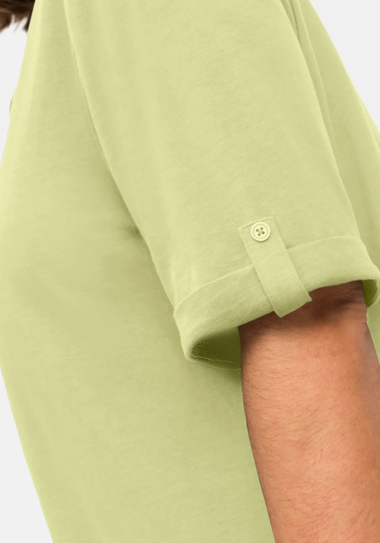 Longshirt mit geschlitztem Ausschnitt