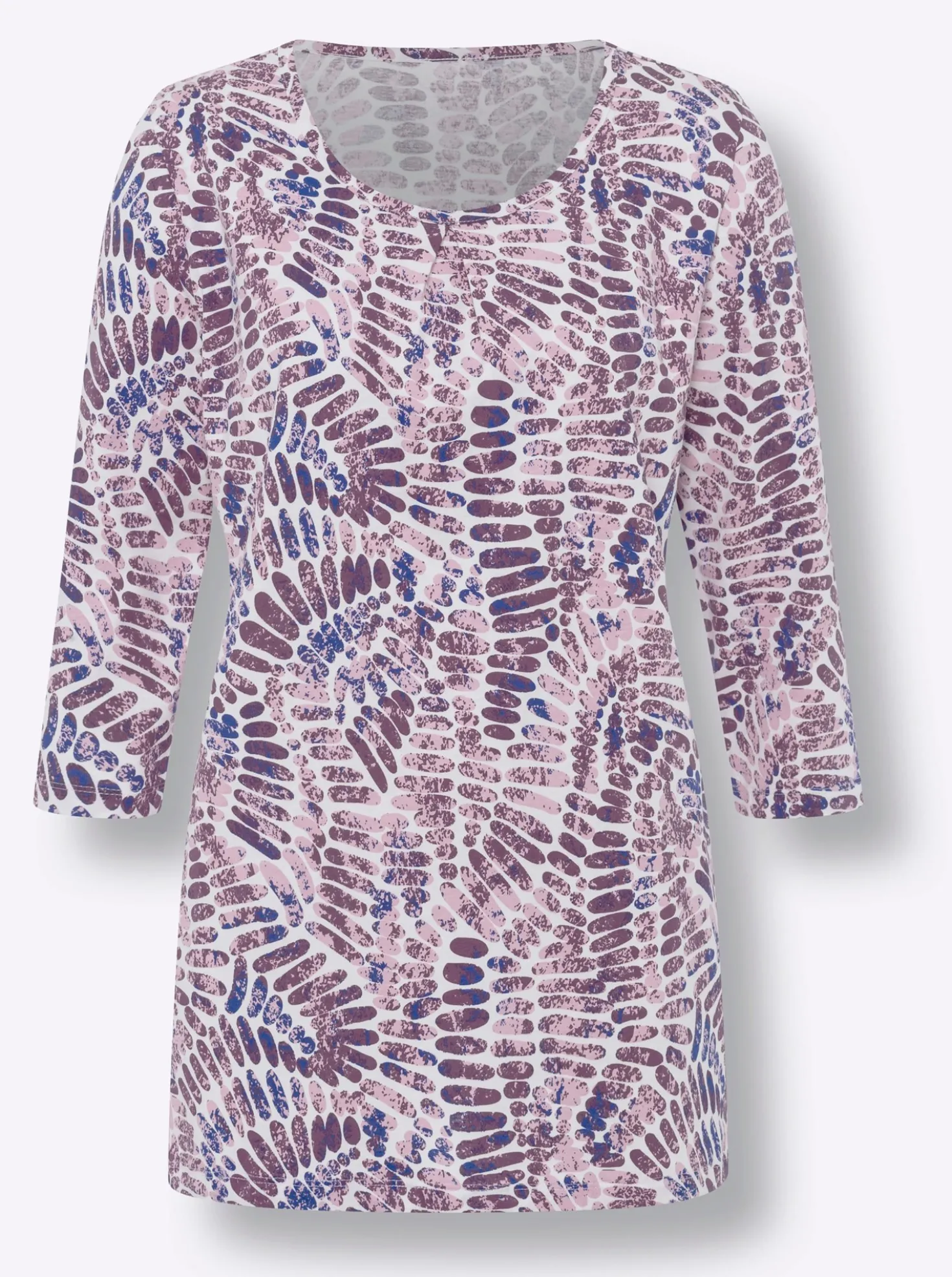 Longshirt mit Kellerfalte vorne