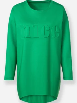 Longshirt mit Prägung