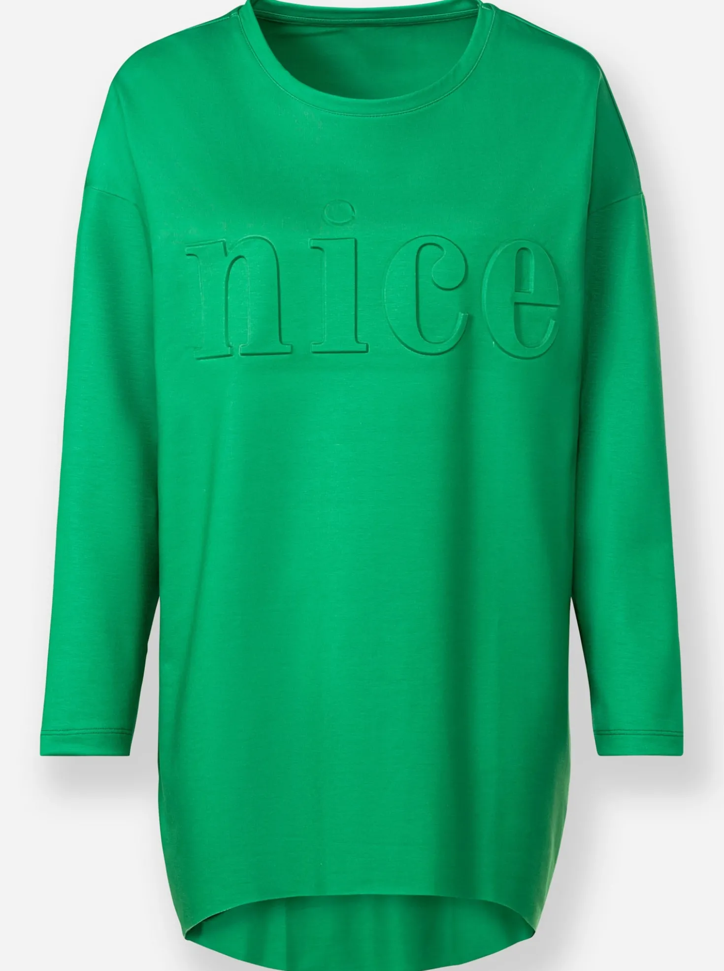 Longshirt mit Prägung