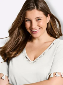 Longshirt mit Quasten