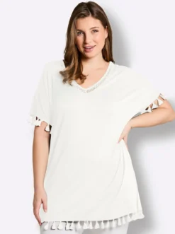 Longshirt mit Quasten