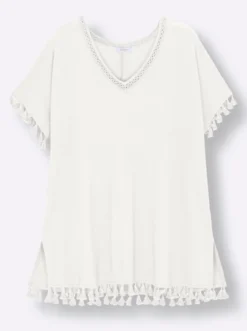 Longshirt mit Quasten