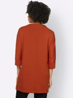 Longshirt mit seitlichen Taschen