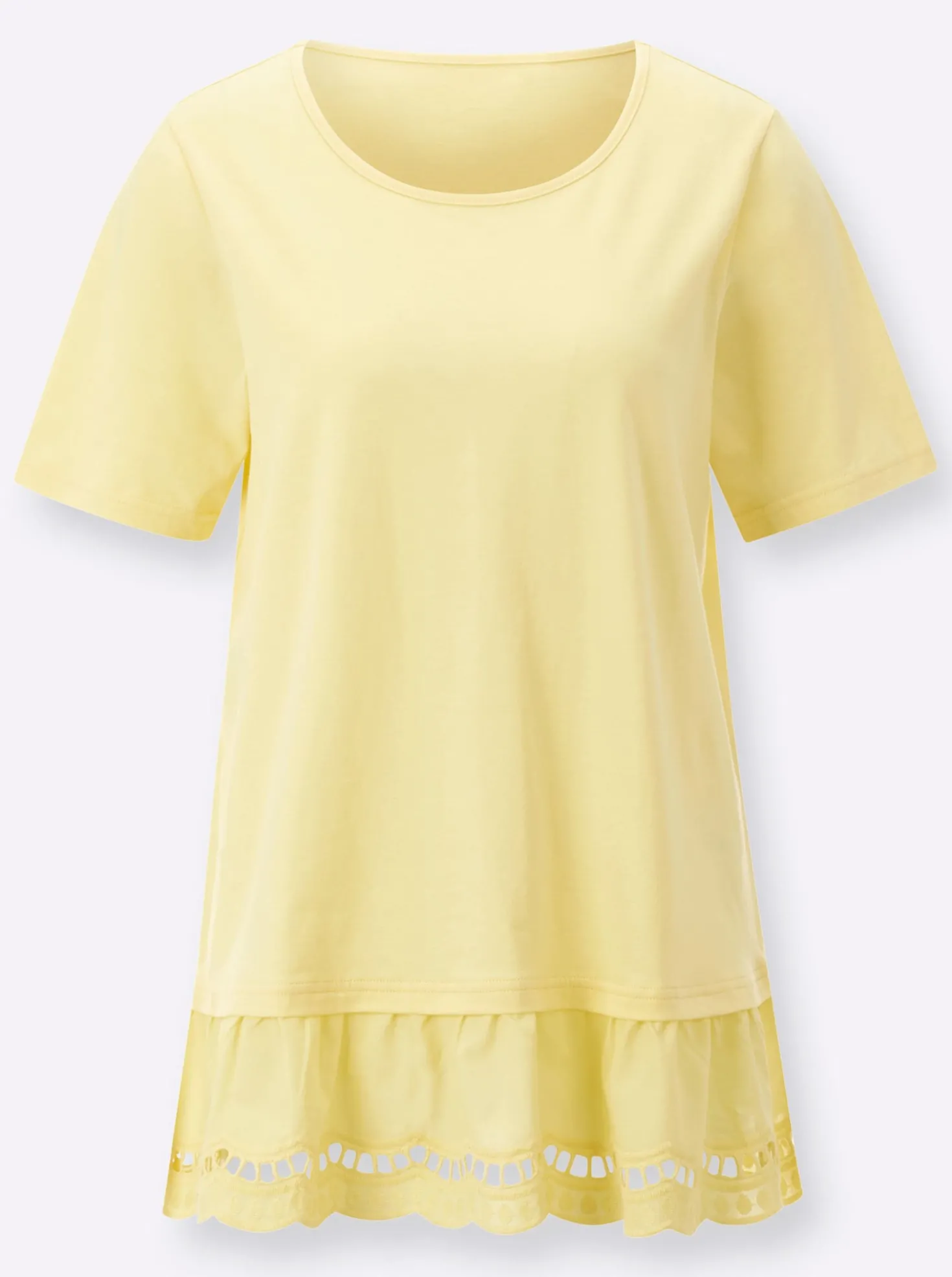 Longshirt mit Spitze