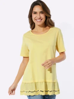Longshirt mit Spitze