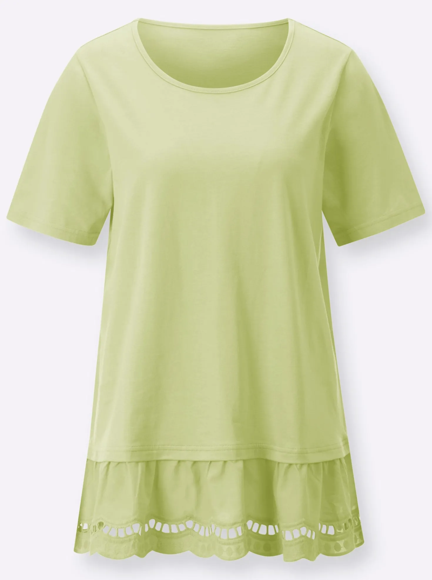 Longshirt mit Spitze