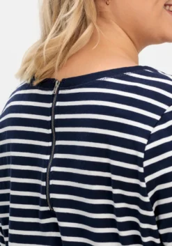 Longshirt mit Streifen