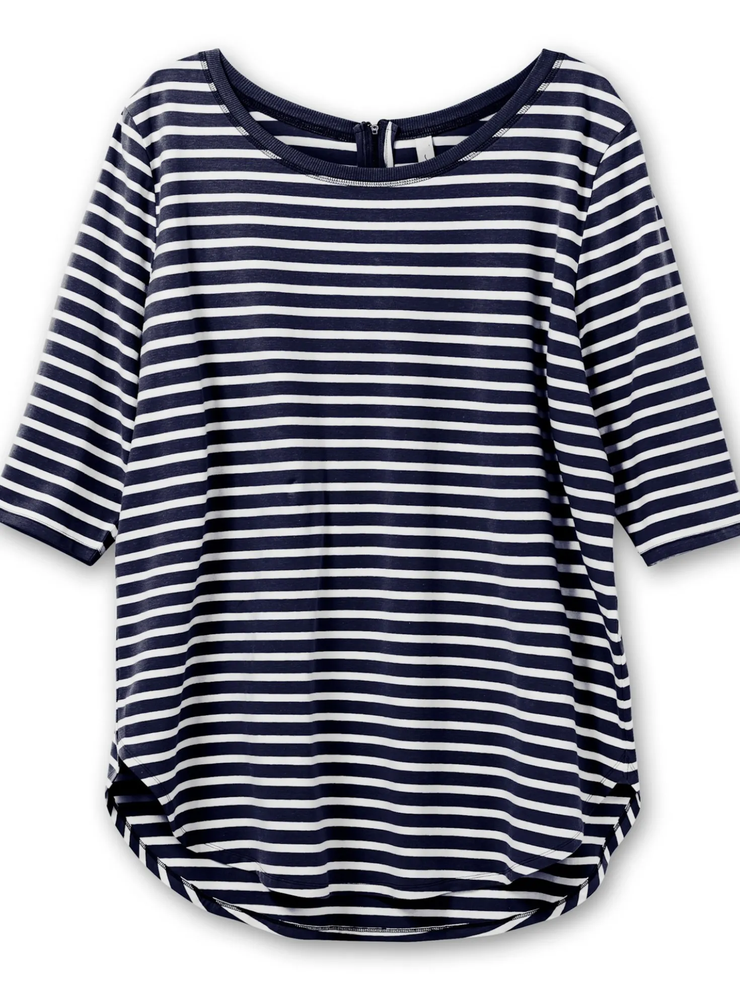 Longshirt mit Streifen