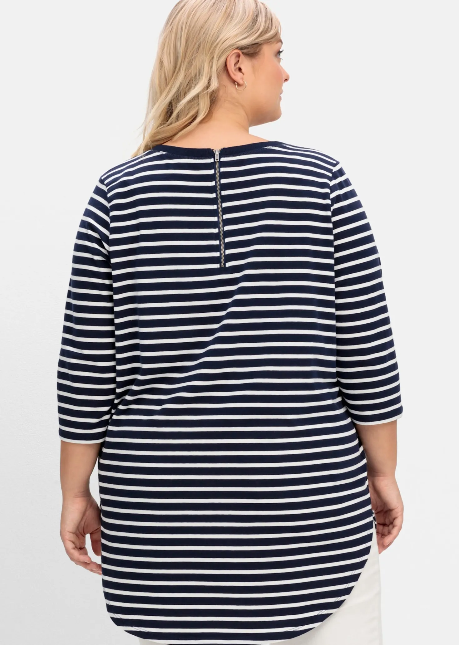 Longshirt mit Streifen
