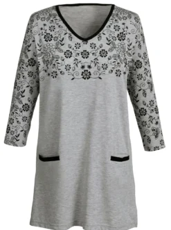 Longshirt mit 2 Taschen
