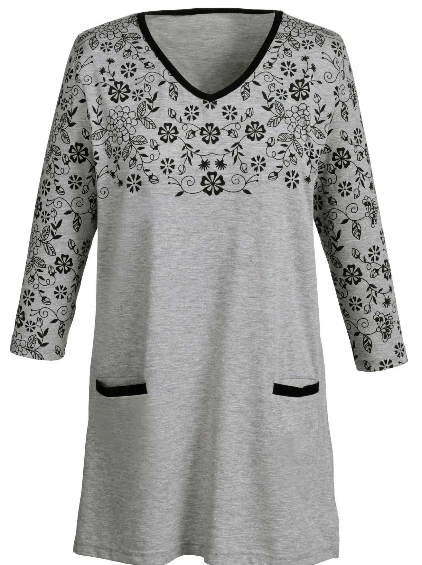 Longshirt mit 2 Taschen