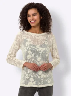 Longsleeve aus Spitze