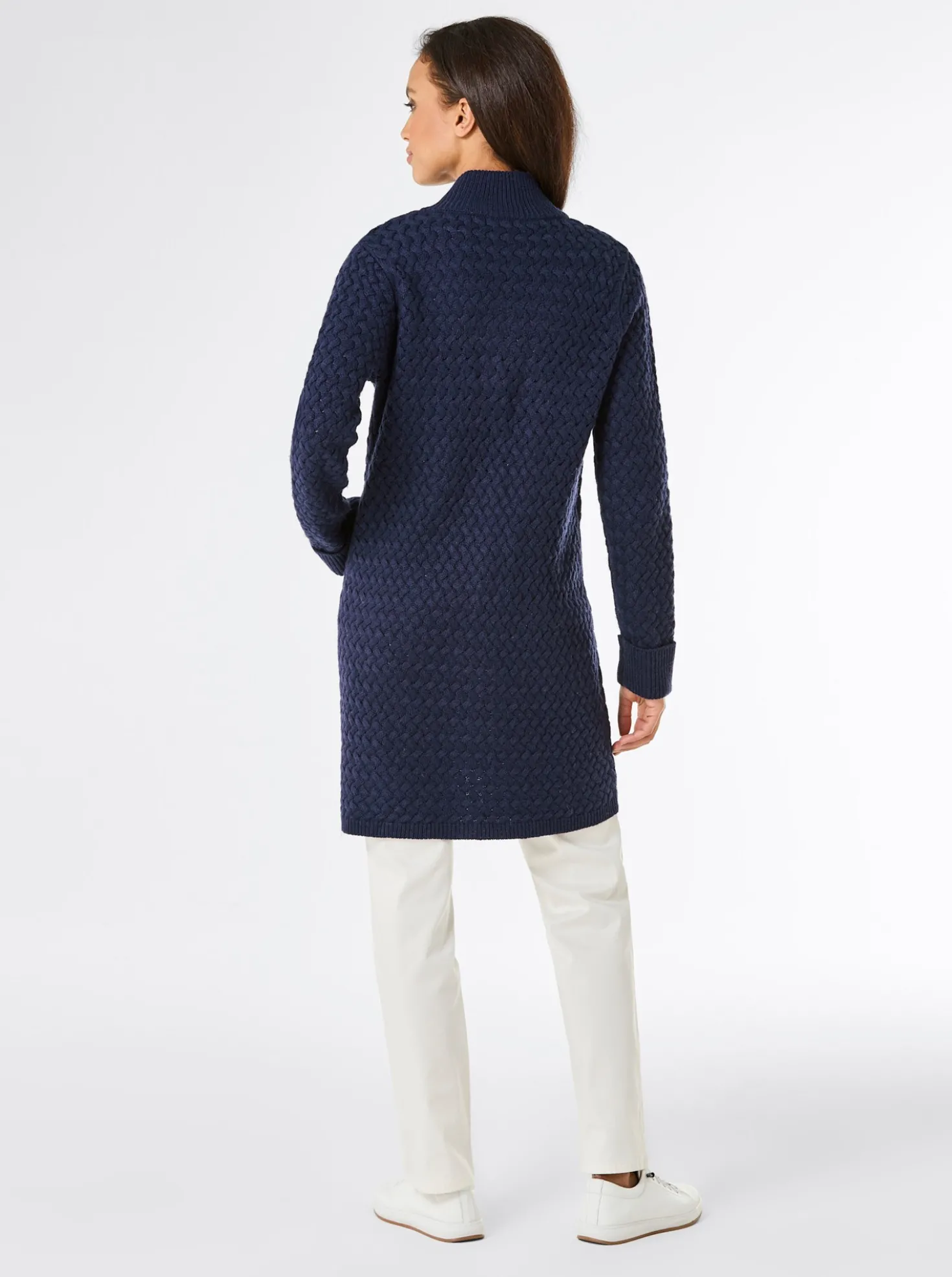 Longstrickjacke
