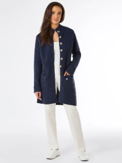 Longstrickjacke