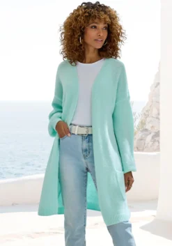 Longstrickjacke