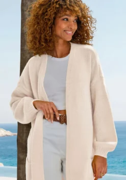 Longstrickjacke