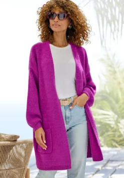 Longstrickjacke
