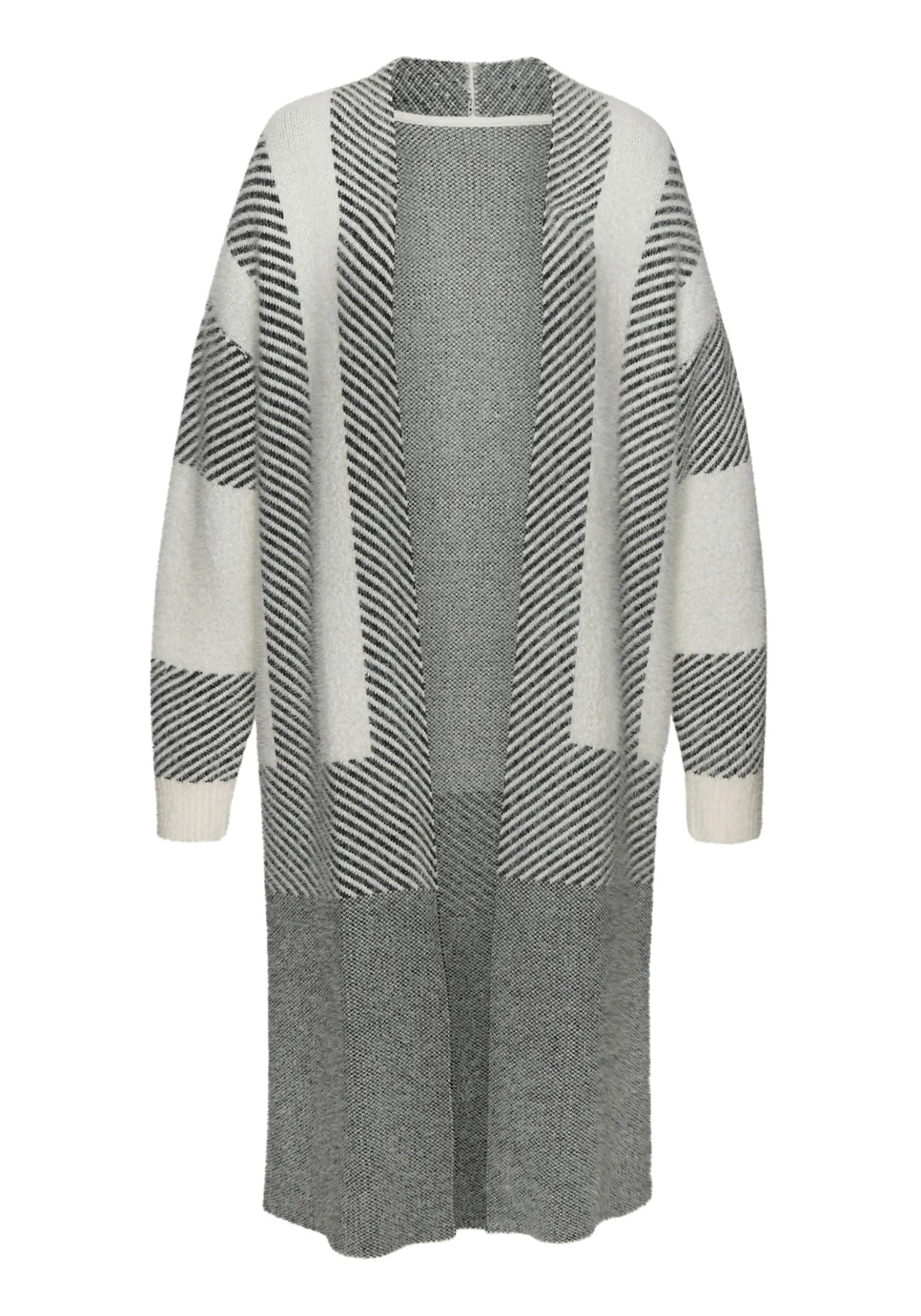 Longstrickjacke