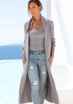 Longstrickjacke
