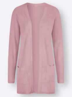 Longstrickjacke in Viskose-Qualität