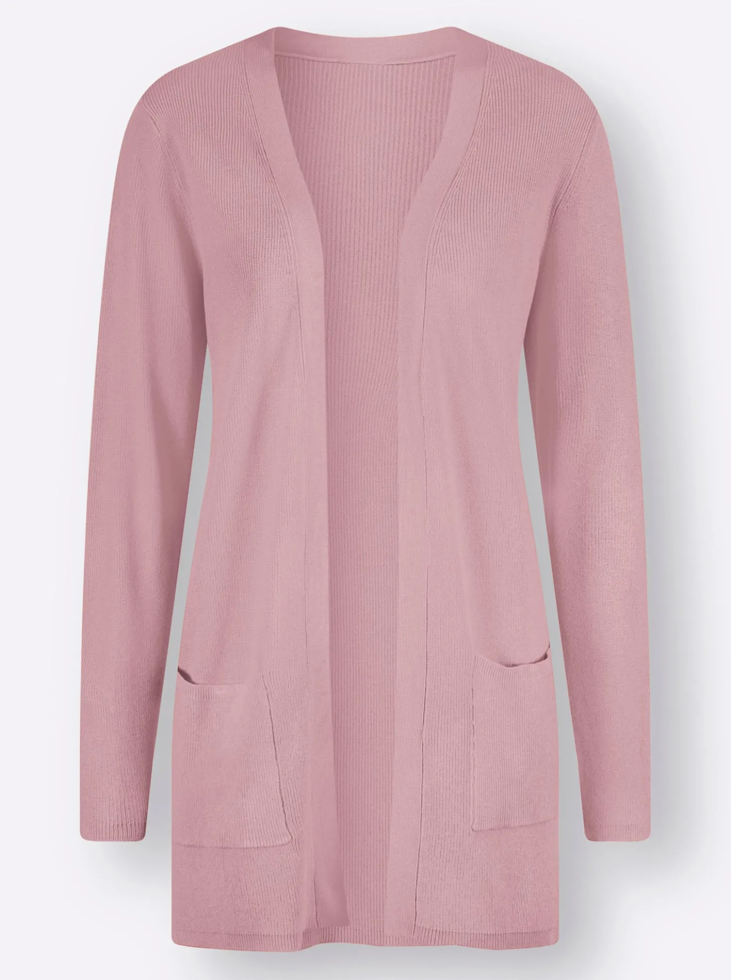 Longstrickjacke in Viskose-Qualität