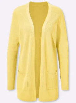 Longstrickjacke in Viskose-Qualität