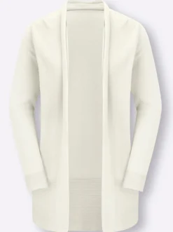 Longstrickjacke mit Schalkragen