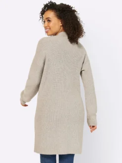 Longstrickjacke mit 2 Taschen