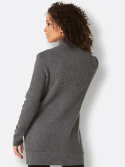 Longstrickjacke verschlusslose Form
