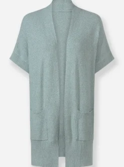 Longstrickjacke , verschlusslos