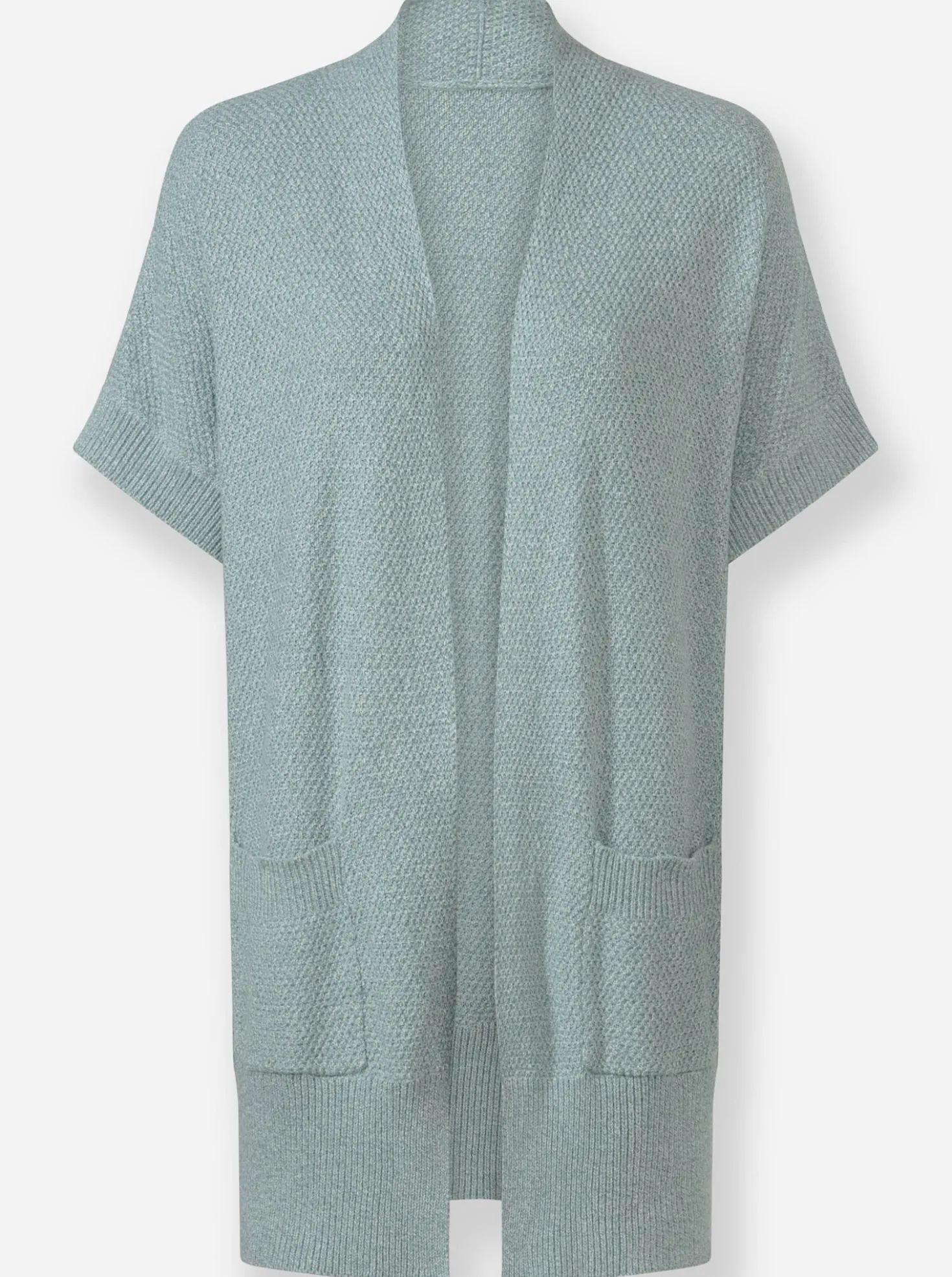 Longstrickjacke , verschlusslos